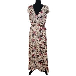 chinese dress ladies Elyse Maxi Dress in Beige Floral Small main image 1